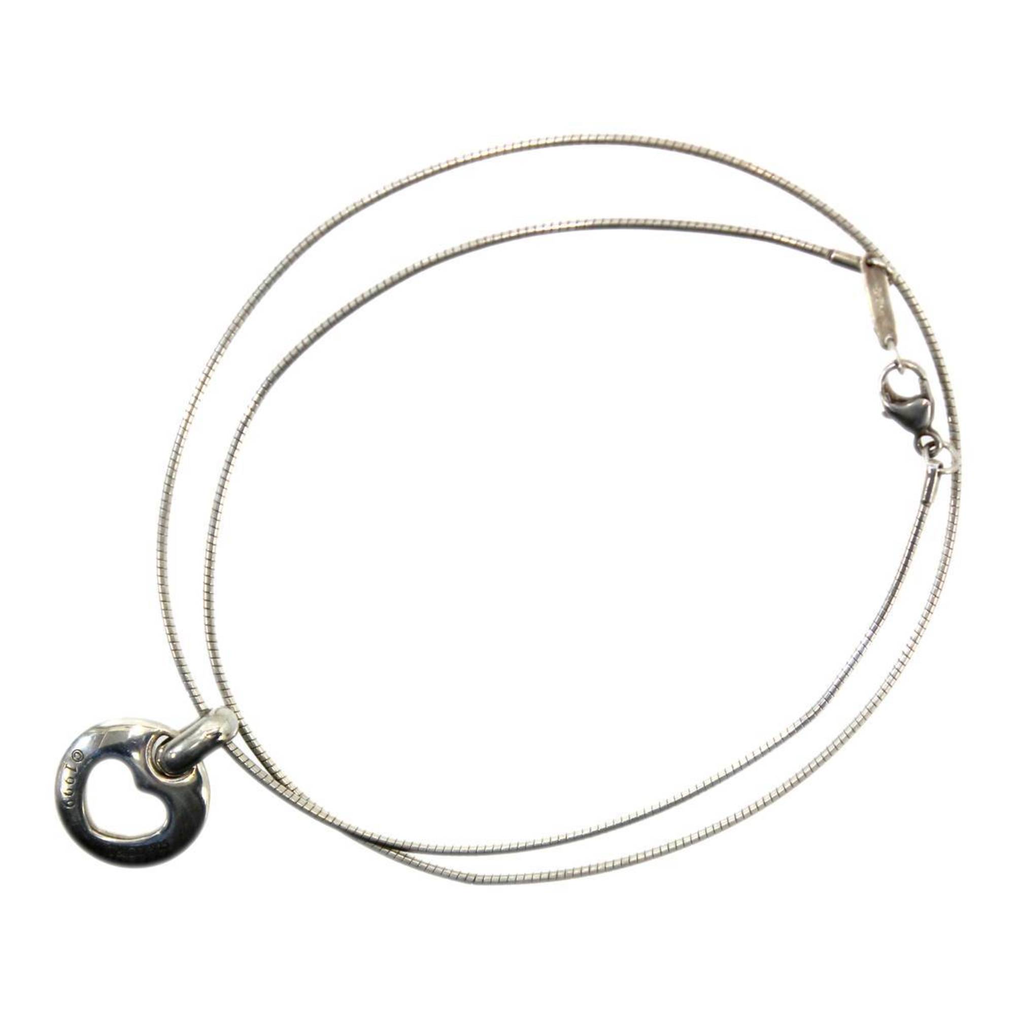 Tiffany & Co. / Open Heart Necklace Sv925 Approx. 39cm